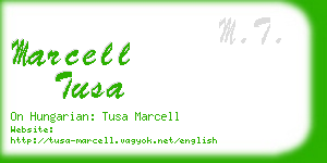 marcell tusa business card